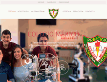 Tablet Screenshot of colegiomexico.org.mx